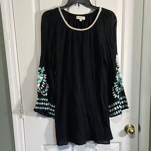 Umgee Black Gathered Dress